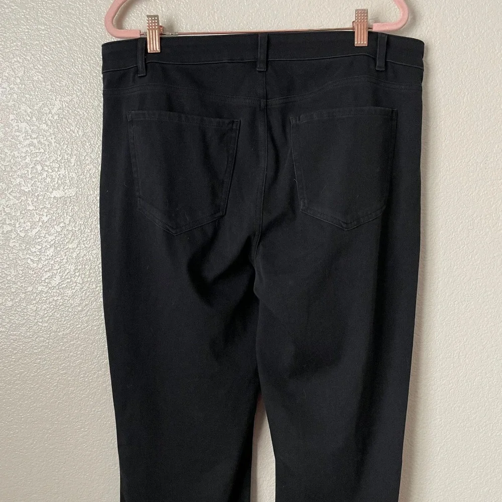 Halara Jeans  XL Tall Black Flex Denim Soft High Rise Bootcut Cotton Stretch NEW